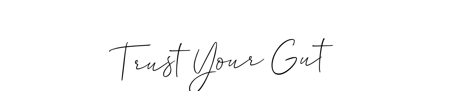 if you are searching for the best signature style for your name Trust Your Gut . so please give up your signature search. here we have designed multiple signature styles  using Allison_Script. Trust Your Gut  signature style 2 images and pictures png