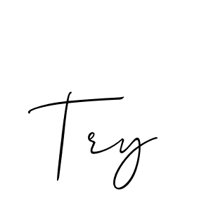 You should practise on your own different ways (Allison_Script) to write your name (Try) in signature. don't let someone else do it for you. Try signature style 2 images and pictures png