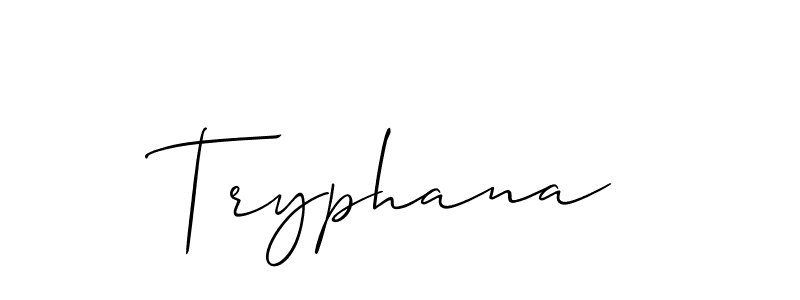 Design your own signature with our free online signature maker. With this signature software, you can create a handwritten (Allison_Script) signature for name Tryphana. Tryphana signature style 2 images and pictures png