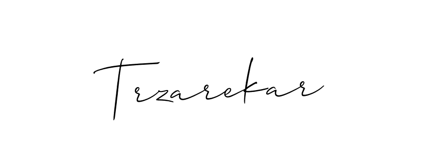 Design your own signature with our free online signature maker. With this signature software, you can create a handwritten (Allison_Script) signature for name Trzarekar. Trzarekar signature style 2 images and pictures png