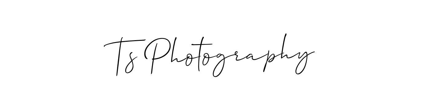 Ts Photography stylish signature style. Best Handwritten Sign (Allison_Script) for my name. Handwritten Signature Collection Ideas for my name Ts Photography. Ts Photography signature style 2 images and pictures png