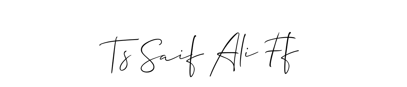 Make a beautiful signature design for name Ts Saif Ali Ff. Use this online signature maker to create a handwritten signature for free. Ts Saif Ali Ff signature style 2 images and pictures png