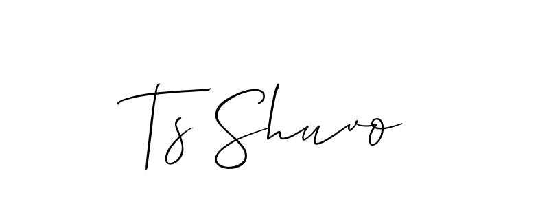 Best and Professional Signature Style for Ts Shuvo. Allison_Script Best Signature Style Collection. Ts Shuvo signature style 2 images and pictures png