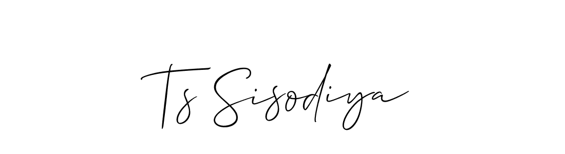 Once you've used our free online signature maker to create your best signature Allison_Script style, it's time to enjoy all of the benefits that Ts Sisodiya name signing documents. Ts Sisodiya signature style 2 images and pictures png
