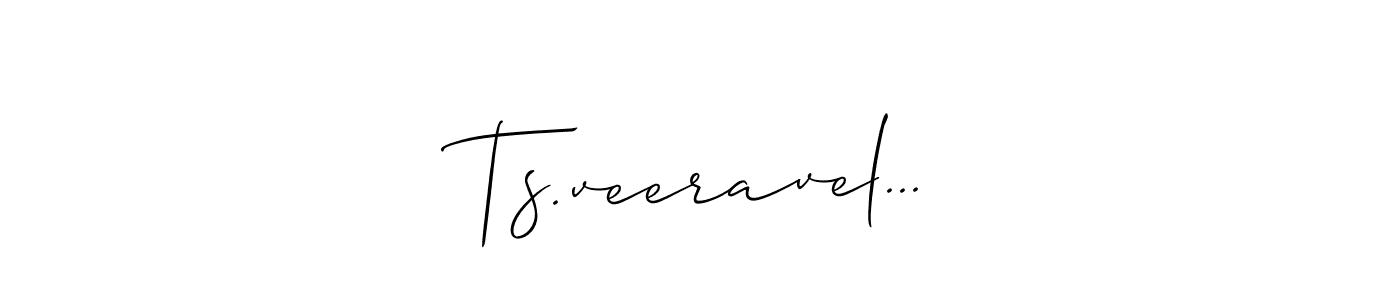 How to Draw Ts.veeravel... signature style? Allison_Script is a latest design signature styles for name Ts.veeravel.... Ts.veeravel... signature style 2 images and pictures png