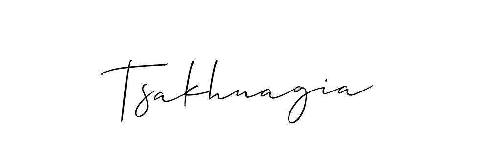 if you are searching for the best signature style for your name Tsakhnagia. so please give up your signature search. here we have designed multiple signature styles  using Allison_Script. Tsakhnagia signature style 2 images and pictures png