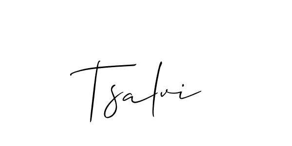 You can use this online signature creator to create a handwritten signature for the name Tsalvi. This is the best online autograph maker. Tsalvi signature style 2 images and pictures png