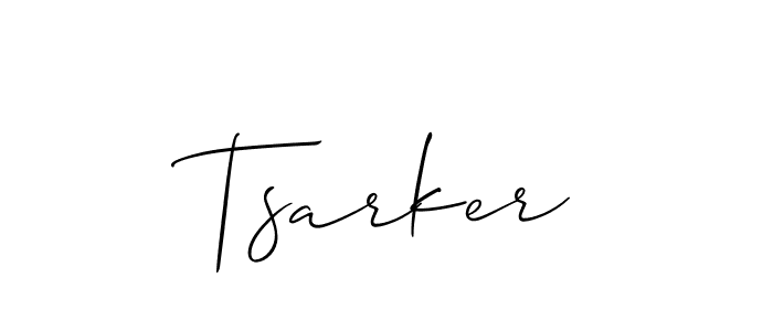 The best way (Allison_Script) to make a short signature is to pick only two or three words in your name. The name Tsarker include a total of six letters. For converting this name. Tsarker signature style 2 images and pictures png