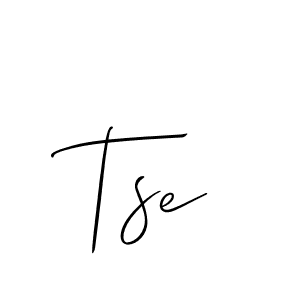 Use a signature maker to create a handwritten signature online. With this signature software, you can design (Allison_Script) your own signature for name Tse. Tse signature style 2 images and pictures png