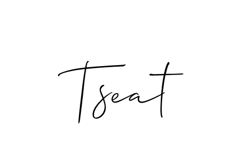 How to make Tseat name signature. Use Allison_Script style for creating short signs online. This is the latest handwritten sign. Tseat signature style 2 images and pictures png