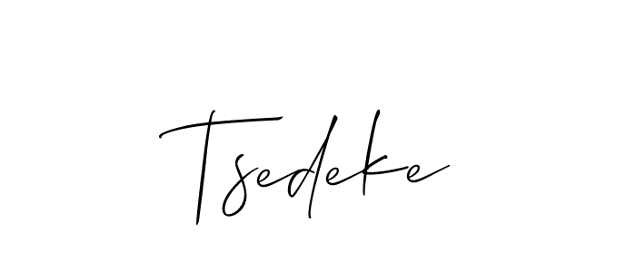 Similarly Allison_Script is the best handwritten signature design. Signature creator online .You can use it as an online autograph creator for name Tsedeke. Tsedeke signature style 2 images and pictures png