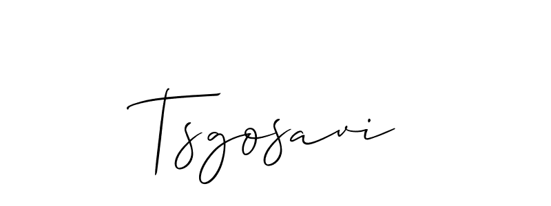 Make a short Tsgosavi signature style. Manage your documents anywhere anytime using Allison_Script. Create and add eSignatures, submit forms, share and send files easily. Tsgosavi signature style 2 images and pictures png