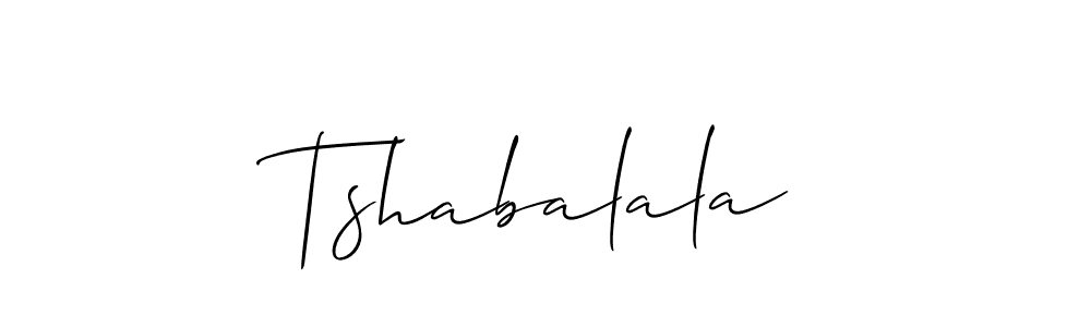 Design your own signature with our free online signature maker. With this signature software, you can create a handwritten (Allison_Script) signature for name Tshabalala. Tshabalala signature style 2 images and pictures png