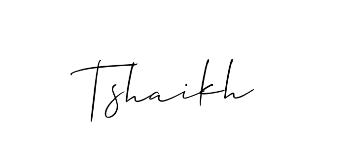 Make a beautiful signature design for name Tshaikh. Use this online signature maker to create a handwritten signature for free. Tshaikh signature style 2 images and pictures png