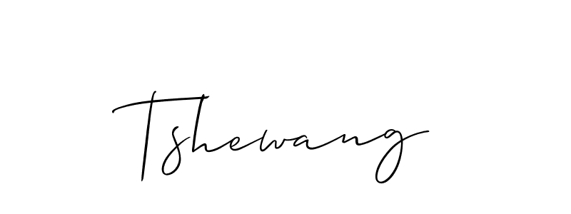 The best way (Allison_Script) to make a short signature is to pick only two or three words in your name. The name Tshewang include a total of six letters. For converting this name. Tshewang signature style 2 images and pictures png