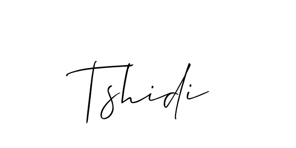 It looks lik you need a new signature style for name Tshidi. Design unique handwritten (Allison_Script) signature with our free signature maker in just a few clicks. Tshidi signature style 2 images and pictures png