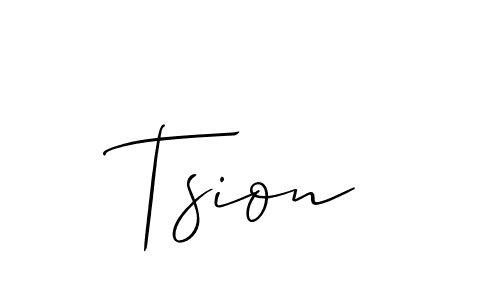 How to Draw Tsion signature style? Allison_Script is a latest design signature styles for name Tsion. Tsion signature style 2 images and pictures png