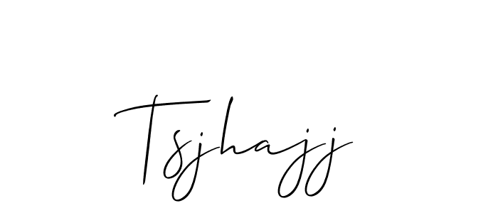 The best way (Allison_Script) to make a short signature is to pick only two or three words in your name. The name Tsjhajj include a total of six letters. For converting this name. Tsjhajj signature style 2 images and pictures png