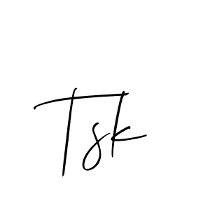 Tsk stylish signature style. Best Handwritten Sign (Allison_Script) for my name. Handwritten Signature Collection Ideas for my name Tsk. Tsk signature style 2 images and pictures png