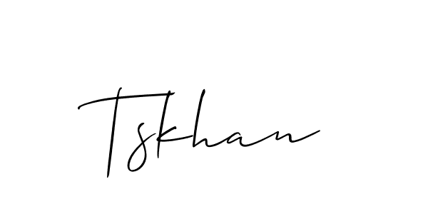 Best and Professional Signature Style for Tskhan. Allison_Script Best Signature Style Collection. Tskhan signature style 2 images and pictures png