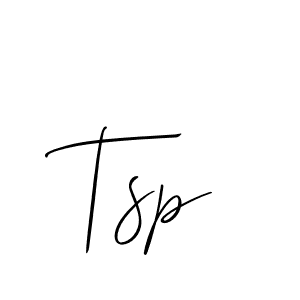 The best way (Allison_Script) to make a short signature is to pick only two or three words in your name. The name Tsp include a total of six letters. For converting this name. Tsp signature style 2 images and pictures png