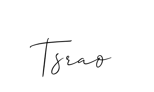 Also You can easily find your signature by using the search form. We will create Tsrao name handwritten signature images for you free of cost using Allison_Script sign style. Tsrao signature style 2 images and pictures png