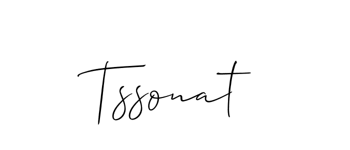 Design your own signature with our free online signature maker. With this signature software, you can create a handwritten (Allison_Script) signature for name Tssonat. Tssonat signature style 2 images and pictures png