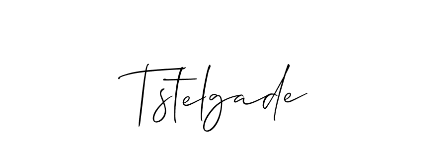 Also we have Tstelgade name is the best signature style. Create professional handwritten signature collection using Allison_Script autograph style. Tstelgade signature style 2 images and pictures png