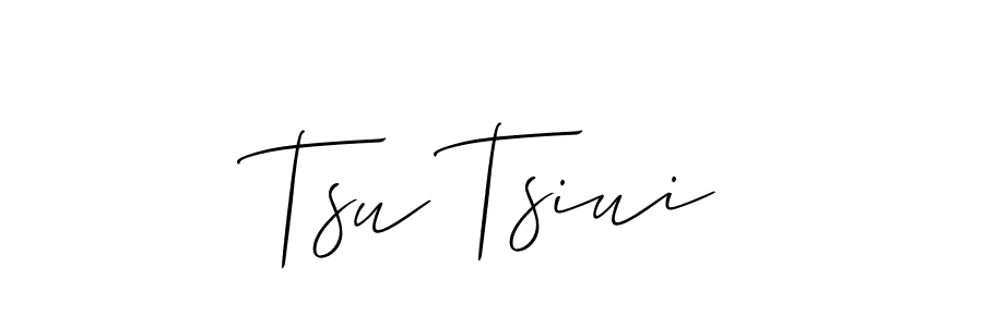 if you are searching for the best signature style for your name Tsu Tsiui. so please give up your signature search. here we have designed multiple signature styles  using Allison_Script. Tsu Tsiui signature style 2 images and pictures png