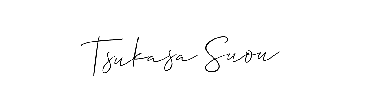 Also You can easily find your signature by using the search form. We will create Tsukasa Suou name handwritten signature images for you free of cost using Allison_Script sign style. Tsukasa Suou signature style 2 images and pictures png