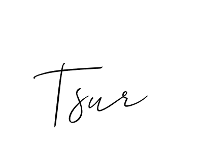 Also we have Tsur name is the best signature style. Create professional handwritten signature collection using Allison_Script autograph style. Tsur signature style 2 images and pictures png