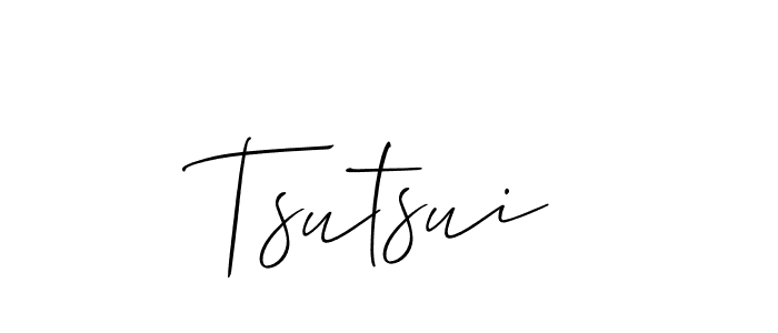 How to make Tsutsui signature? Allison_Script is a professional autograph style. Create handwritten signature for Tsutsui name. Tsutsui signature style 2 images and pictures png