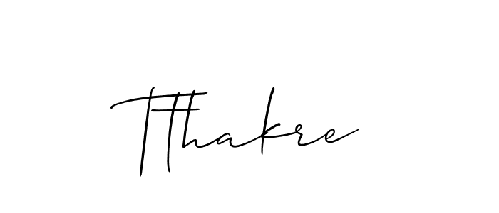 if you are searching for the best signature style for your name Tthakre. so please give up your signature search. here we have designed multiple signature styles  using Allison_Script. Tthakre signature style 2 images and pictures png