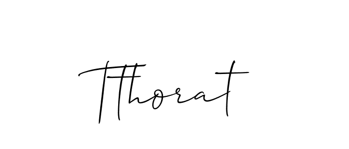 Design your own signature with our free online signature maker. With this signature software, you can create a handwritten (Allison_Script) signature for name Tthorat. Tthorat signature style 2 images and pictures png