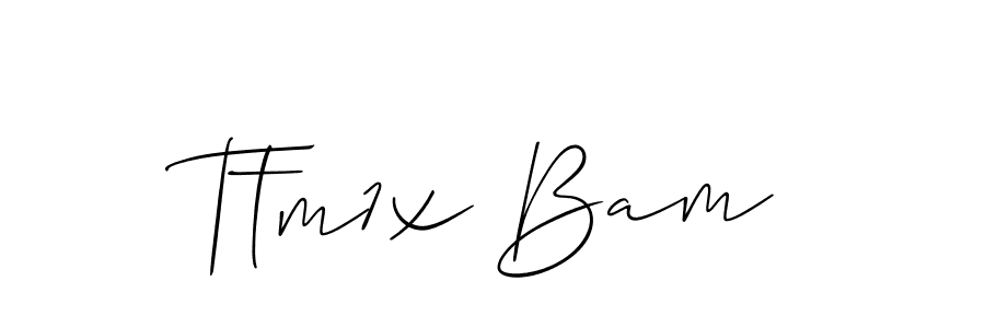 How to Draw Ttm1x Bam signature style? Allison_Script is a latest design signature styles for name Ttm1x Bam. Ttm1x Bam signature style 2 images and pictures png