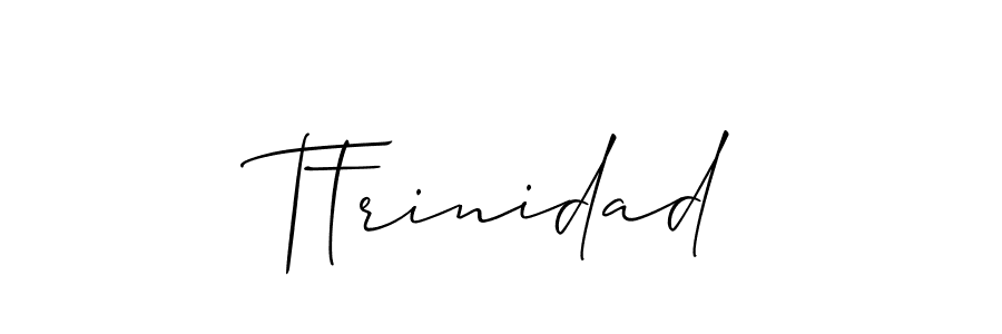 How to make Ttrinidad signature? Allison_Script is a professional autograph style. Create handwritten signature for Ttrinidad name. Ttrinidad signature style 2 images and pictures png