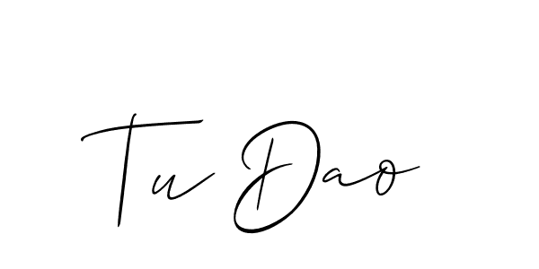 Check out images of Autograph of Tu Dao name. Actor Tu Dao Signature Style. Allison_Script is a professional sign style online. Tu Dao signature style 2 images and pictures png