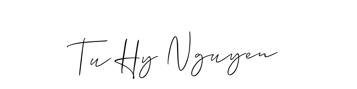 Make a beautiful signature design for name Tu Hy Nguyen. With this signature (Allison_Script) style, you can create a handwritten signature for free. Tu Hy Nguyen signature style 2 images and pictures png