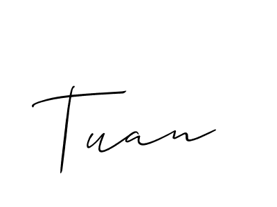 How to Draw Tuan signature style? Allison_Script is a latest design signature styles for name Tuan. Tuan signature style 2 images and pictures png