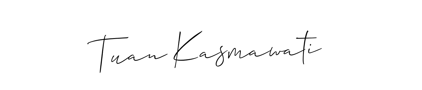 Check out images of Autograph of Tuan Kasmawati name. Actor Tuan Kasmawati Signature Style. Allison_Script is a professional sign style online. Tuan Kasmawati signature style 2 images and pictures png