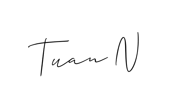 Once you've used our free online signature maker to create your best signature Allison_Script style, it's time to enjoy all of the benefits that Tuan N name signing documents. Tuan N signature style 2 images and pictures png