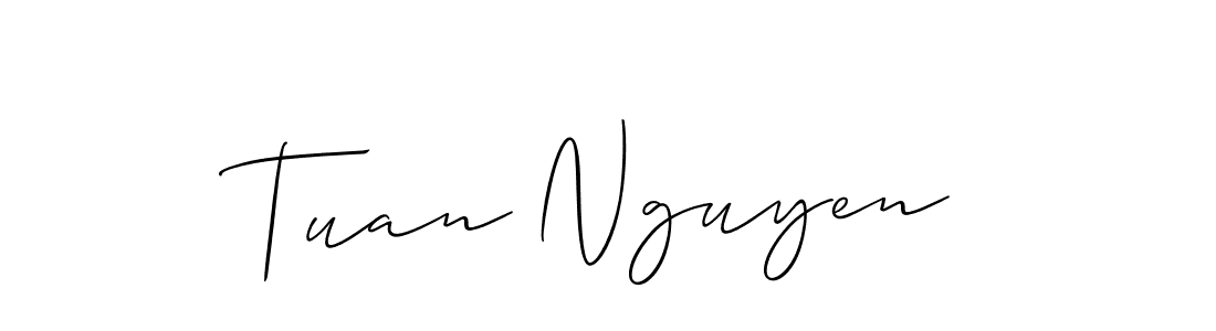 This is the best signature style for the Tuan Nguyen name. Also you like these signature font (Allison_Script). Mix name signature. Tuan Nguyen signature style 2 images and pictures png