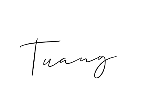 How to make Tuang signature? Allison_Script is a professional autograph style. Create handwritten signature for Tuang name. Tuang signature style 2 images and pictures png
