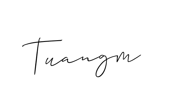 Also we have Tuangm name is the best signature style. Create professional handwritten signature collection using Allison_Script autograph style. Tuangm signature style 2 images and pictures png