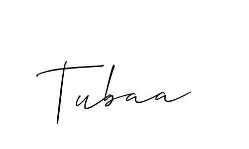 How to make Tubaa name signature. Use Allison_Script style for creating short signs online. This is the latest handwritten sign. Tubaa signature style 2 images and pictures png