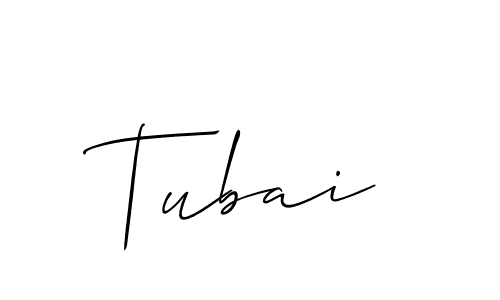 Make a beautiful signature design for name Tubai. With this signature (Allison_Script) style, you can create a handwritten signature for free. Tubai signature style 2 images and pictures png
