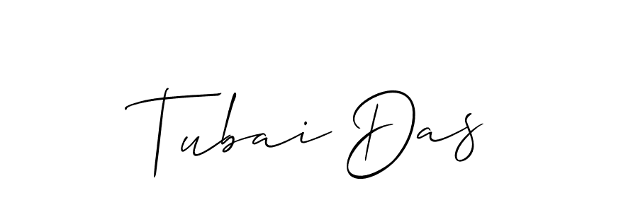 It looks lik you need a new signature style for name Tubai Das. Design unique handwritten (Allison_Script) signature with our free signature maker in just a few clicks. Tubai Das signature style 2 images and pictures png