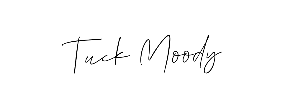 How to make Tuck Moody signature? Allison_Script is a professional autograph style. Create handwritten signature for Tuck Moody name. Tuck Moody signature style 2 images and pictures png