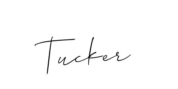 Make a beautiful signature design for name Tucker. With this signature (Allison_Script) style, you can create a handwritten signature for free. Tucker signature style 2 images and pictures png