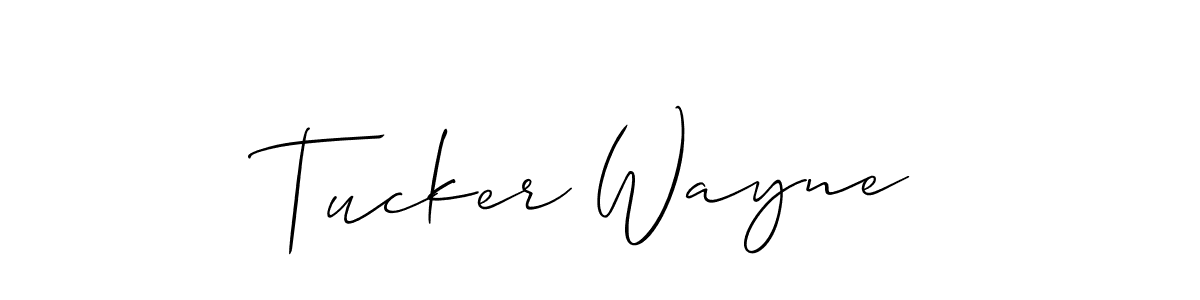 Best and Professional Signature Style for Tucker Wayne. Allison_Script Best Signature Style Collection. Tucker Wayne signature style 2 images and pictures png